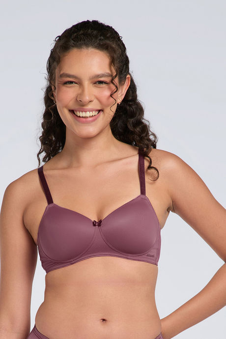 Amante Solid Padded Wirefree Casual Chic T-Shirt Bra - Hawthorn Rose Buy Amante Solid Padded Wirefree Casual Chic T-Shirt Bra - Hawthorn Rose